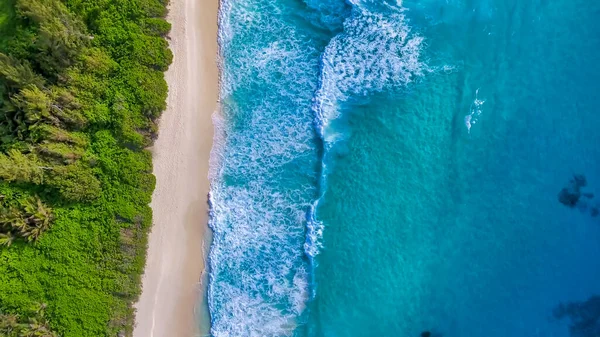 Costa Como Fondo Vista Aérea Fondo Agua Turquesa Desde Vista — Foto de Stock