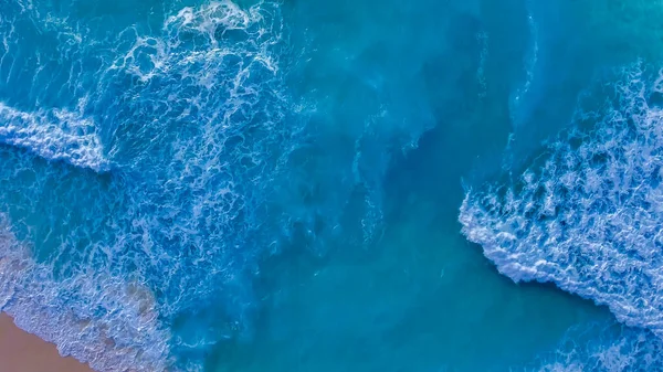 Coast Background Aerial Top View Turquoise Water Background Top View — Stock Photo, Image