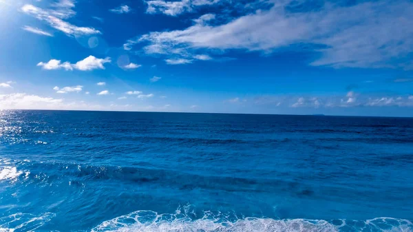 Digue Seychellerna Fantastisk Antenn Utsikt Över Stranden Och Havet Från — Stockfoto