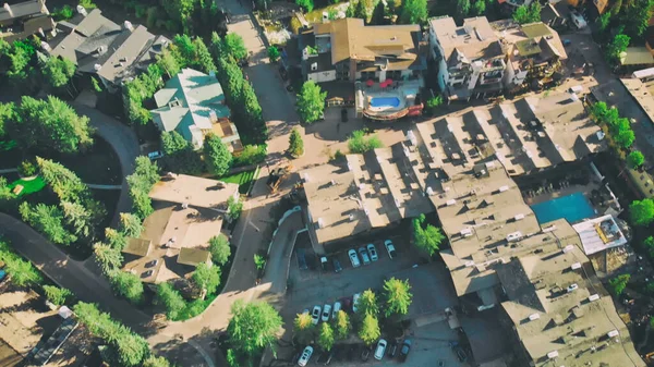 Aerial View Vail Hotels City Homes Colorado Egyesült Államok — Stock Fotó