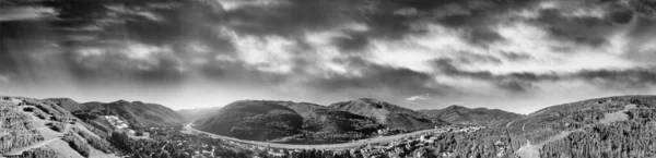 Вейл Колорадо Удивительный Вид Воздуха Город Закате Лета Сша — стоковое фото