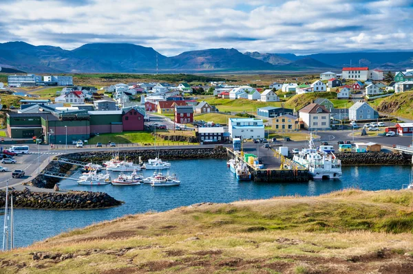 Stykkisholmur Iceland August 2019 Stykkisholmur Vackra Hem Solig Sommareftermiddag — Stockfoto