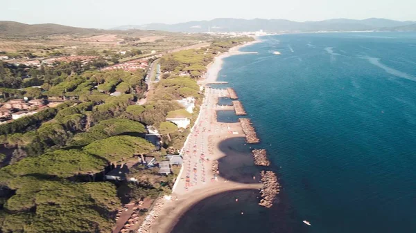 Amazing Aerial View Tuscany Coastline Summer Season Italy — Stock Photo, Image