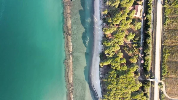 Amazing Aerial View Tuscany Coastline Italy Drone — Stock Photo, Image