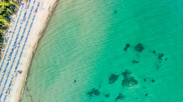 Erstaunliche Luftaufnahme Der Toskanischen Küste Der Sommersaison Italien — Stockfoto