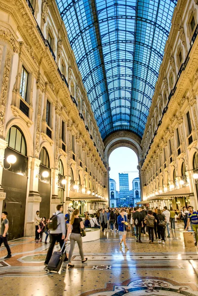 Milano Talya Eylül 2015 Milano Daki Galleria Vittorio Emanuele Giuseppe — Stok fotoğraf