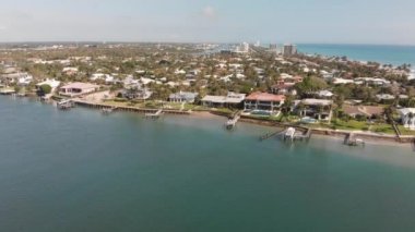 Dubois Park, Florida 'dan Jüpiter' in panoramik hava görüntüsü