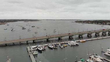 St. Augustine, Florida. Bahar günbatımında gökyüzü manzarası