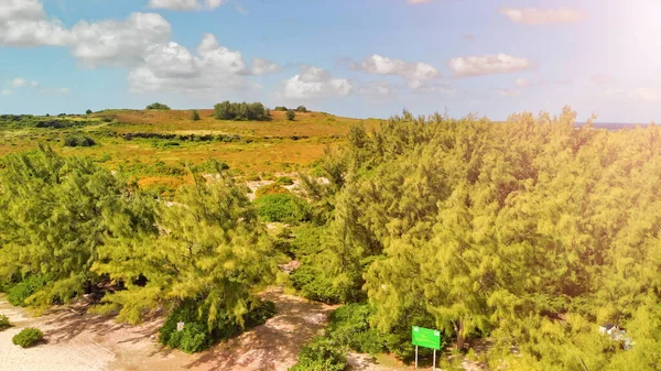 Ilha Maurícia Vista Aérea Bela Paisagem Drone — Fotografia de Stock