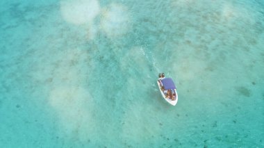 Kristal Kaya hava manzarası, Mauritius Adası.