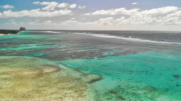 Mauritius Adası Nsansız Hava Aracından Güzel Manzaranın Havadan Görüntüsü — Stok fotoğraf