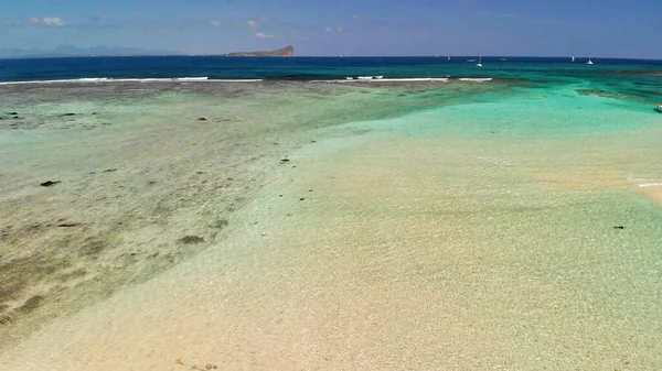 Mauritius Adası Nsansız Hava Aracından Güzel Manzaranın Havadan Görüntüsü — Stok fotoğraf