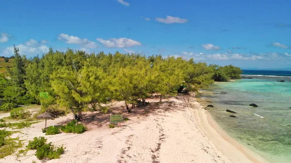 Mauritius Island Flybilde Vakkert Landskap Fra Drone – stockfoto