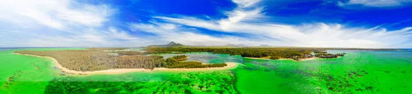 Isla Mauricio Vista Aérea Del Hermoso Paisaje Desde Dron —  Fotos de Stock