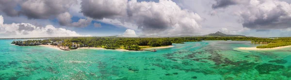 Ilha Maurícia Vista Aérea Bela Paisagem Drone — Fotografia de Stock