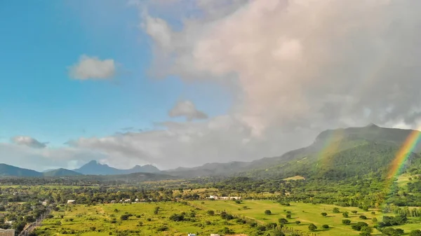 Bella Vista Aerea Dell Isola Mauritius — Foto Stock