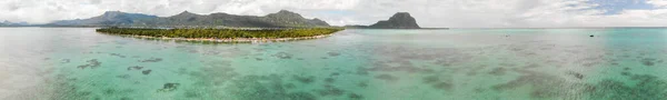 Schöne Luftaufnahme Der Insel Mauritius — Stockfoto