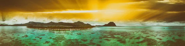 Hermosa Vista Aérea Isla Mauricio —  Fotos de Stock