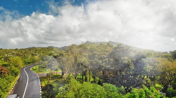 Hermosas Colinas Isla Mauricio Vista Aérea —  Fotos de Stock