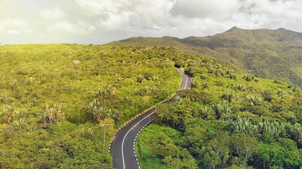 Hermosas Colinas Isla Mauricio Vista Aérea —  Fotos de Stock