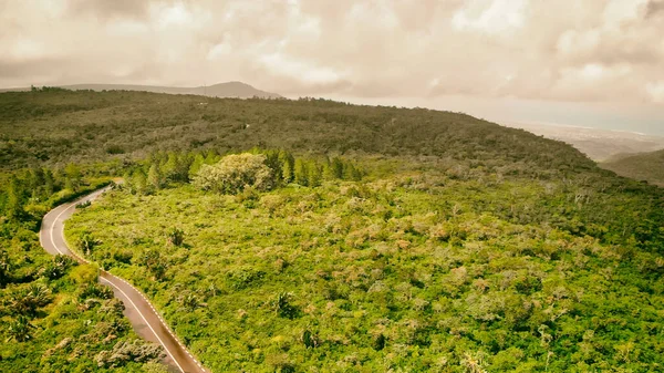 Mauritius Adası Nın Güzel Tepeleri Hava Manzarası — Stok fotoğraf