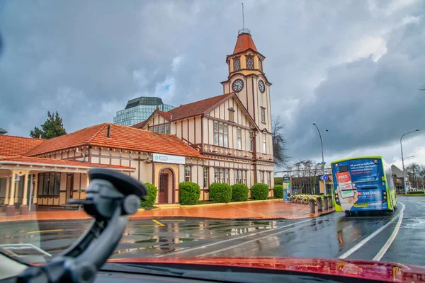 罗托鲁阿 新Zealand 2018年9月2日 罗托鲁阿博物馆是一个著名的城市地标 — 图库照片