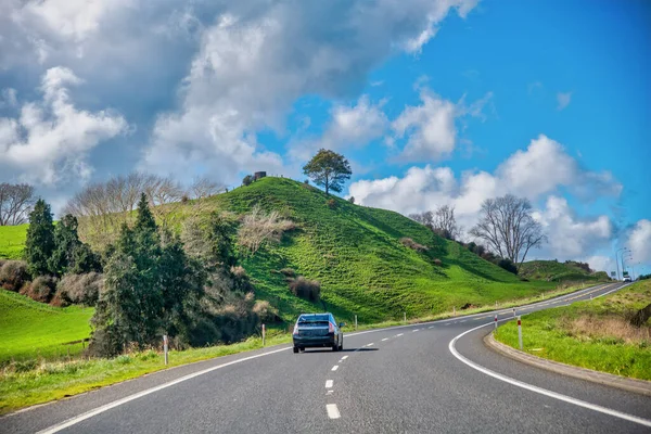 Camino Través Del País Nueva Zelanda — Foto de Stock