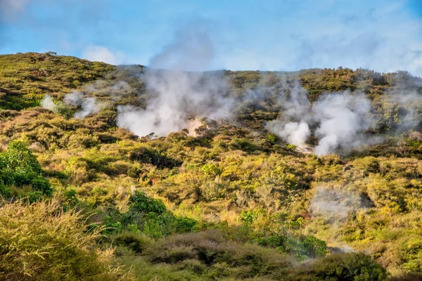 Kraters Van Maan Geothermische Vallei Taupo Nieuw Zeeland — Stockfoto