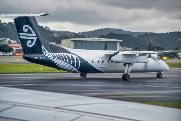 Wellington New Zealand September 2018 Air New Zealand Black White — Stock Photo, Image