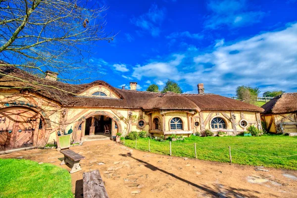 Schönes Haus Hobbiton Village Neuseeland — Stockfoto