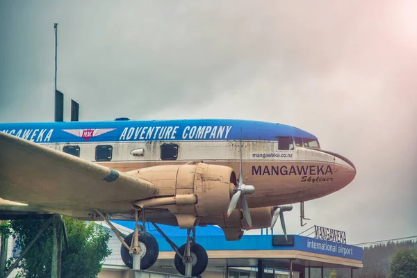 Mangaweka New Zealand September 2018 Mangaweka International Airport Signature — 스톡 사진