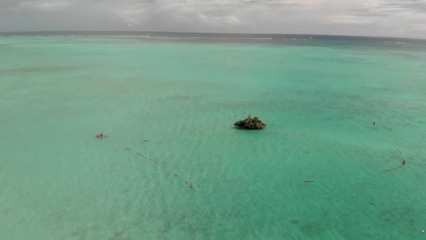 Niesamowity widok z lotu drona, Mauritiusie. Zwolniony ruch — Wideo stockowe