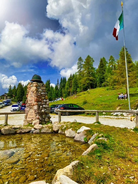 Sappada Italy August 2020 Sorgenti Del Piave Piave River Spring — 图库照片