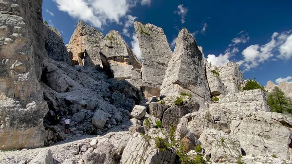 Cinque Torri 意大利阿尔卑斯山 五座塔顶山 — 图库照片