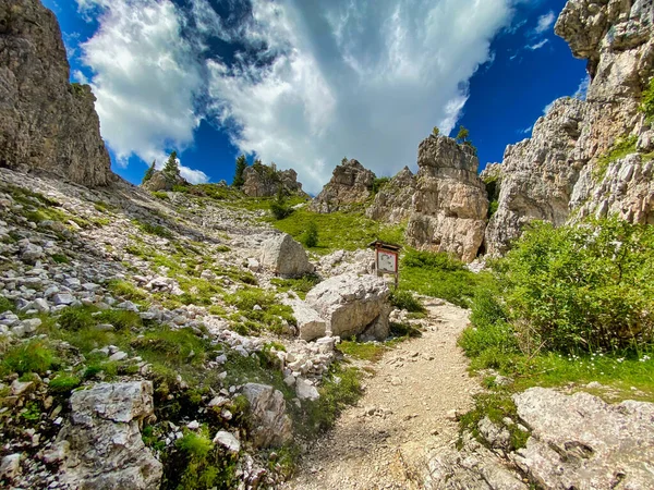 Five Towers Italian Alps Cinque Torri Landscape Summer Season Dolomite — Stock Photo, Image