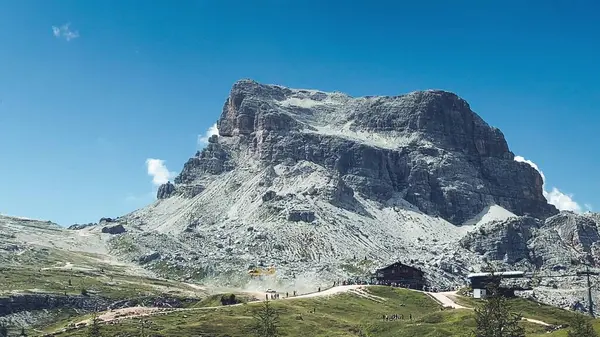 Cinque Torri Italienska Alperna Fem Torn Bergstoppar — Stockfoto