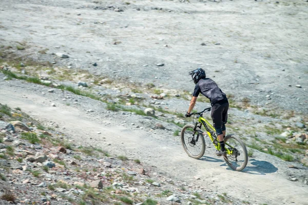 Whistler Kanada Srpna 2017 Člověk Jezdí Letní Sezóně Horském Kole — Stock fotografie