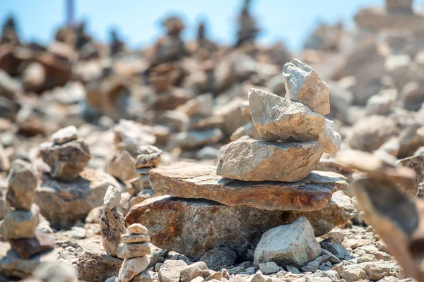 Stacked Small Rocks Whistler Mountain Canada — Stock Photo, Image