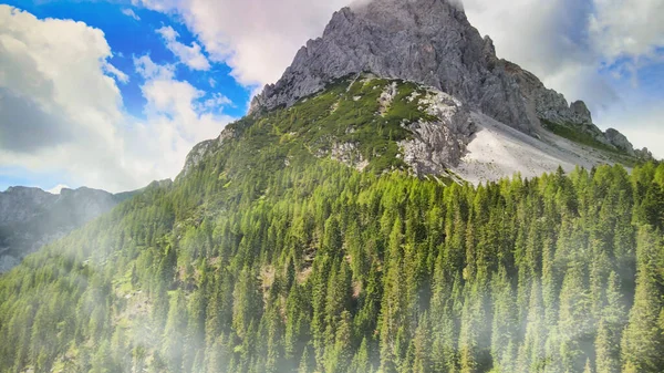 Vista Panorámica Aérea Las Montañas Val Sesis Italia — Foto de Stock