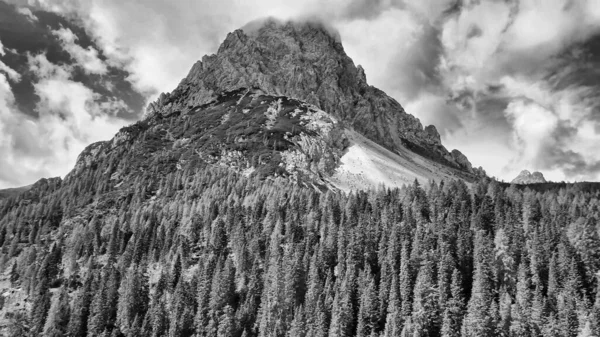 Vista Panorámica Aérea Las Montañas Val Sesis Italia —  Fotos de Stock