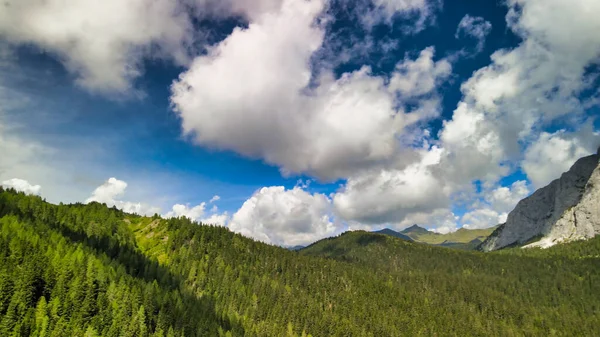 Vue Panoramique Aérienne Des Montagnes Val Sesis Italie — Photo