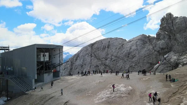 Marmolada Dan Talyan Alpleri Nin Inanılmaz Hava Manzarası — Stok fotoğraf