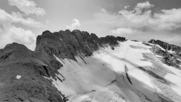 Talya Marmolada Dan Dolomite Dağları Hava Manzarası — Stok fotoğraf