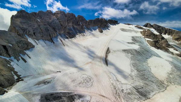 Dolomite Mountains Aerial View Marmolada Italy — Stock Photo, Image