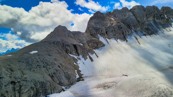 Talya Marmolada Dan Dolomite Dağları Hava Manzarası — Stok fotoğraf