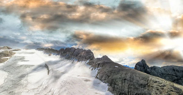 Marmolada Italské Alpy Úžasná Letní Krajina Dolomitských Vrchů — Stock fotografie