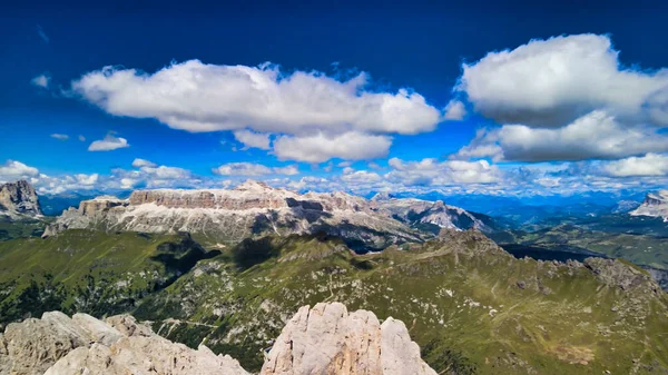 Dolomite Βουνά Εναέρια Θέα Από Marmolada Ιταλία — Φωτογραφία Αρχείου