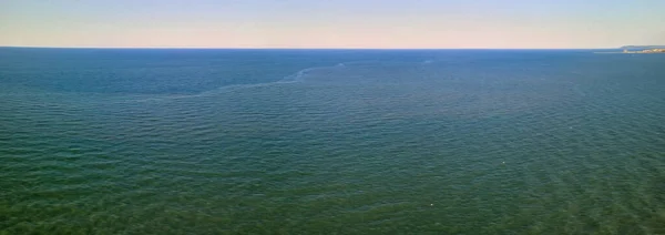 Panoramisch Uitzicht Vanuit Lucht Prachtige Oceaan Vanaf Drone — Stockfoto