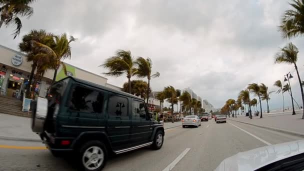 Φωτογραφία Pov Από Fort Lauderdale Traffic Μαϊάμι Ηπα — Αρχείο Βίντεο