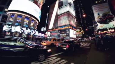 New York sokaklarındaki trafiğin görüntüleri.